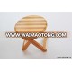 Round shape bamboo folding chair